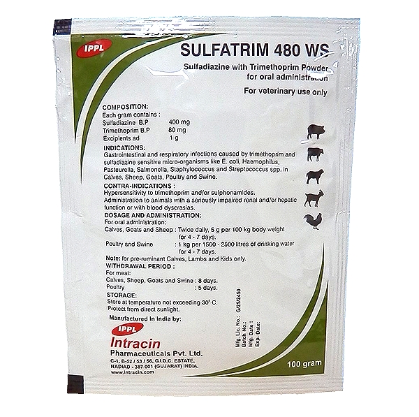 Sulfadiazine + Trimethoprim Oral Powder