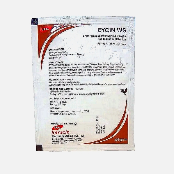 EYCIN WS - Erythromycin Thiocynate Oral Powder