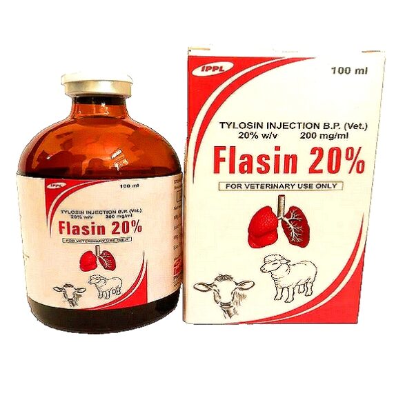 FLASIN 20% - Tylosin Injection 20% w/v