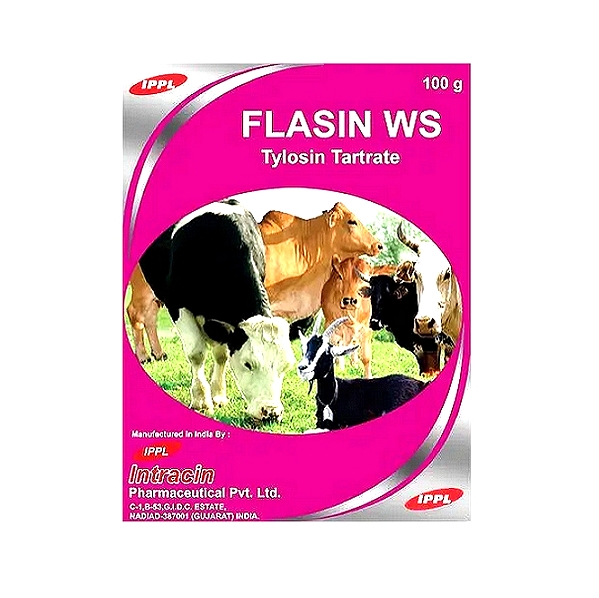 FLASIN WS - Tylosin Tartrate Oral Powder - 10 g, 30 g & 100 g